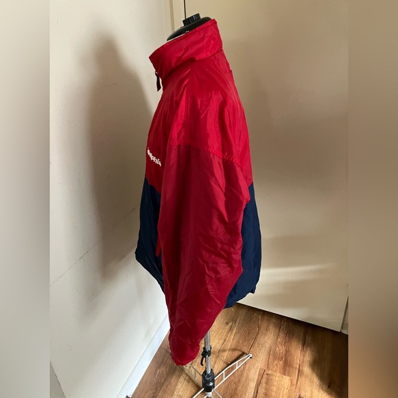 Vtg Blue & Red Hartwell Sports X Acosta Reversible Windbreaker Jacket Sz L - Picture 7 of 10